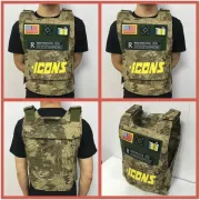 Tactical Vest With ICONS Print And Patches For Urban Streetwear And Outdoor Style #999926639