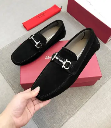 Fendi Black Suede Loafers With Iconic Metal Buckle For Elevated Men's Fashion #9123223