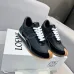 Sleek Black Loewe Sneakers With White Accents And Signature Bow Design For Timeless Style Unisex Shoes #A30334