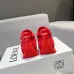 Vibrant Red Loewe Sneakers With Signature Bow Design And Bold Sporty Appeal Unisex Shoes #A30335