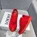 Vibrant Red Loewe Sneakers With Signature Bow Design And Bold Sporty Appeal Unisex Shoes #A30335