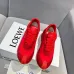 Vibrant Red Loewe Sneakers With Signature Bow Design And Bold Sporty Appeal Unisex Shoes #A30335