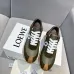 Chic Olive Green Loewe Sneakers With White Bow Accents And Retro Sporty Flair Unisex Shoes #A30336
