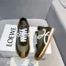 Chic Olive Green Loewe Sneakers With White Bow Accents And Retro Sporty Flair Unisex Shoes #A30336