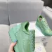 Elegant Sage Green Loewe Sneakers With Gold Accents And Retro Sporty Charm #A30337