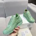 Elegant Sage Green Loewe Sneakers With Gold Accents And Retro Sporty Charm #A30337