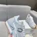 Stylish Light Gray Loewe Sneakers With Silver Bow Accents And Sporty Elegance Unisex Shoes #A30338