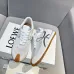 Stylish Light Gray Loewe Sneakers With Silver Bow Accents And Sporty Elegance Unisex Shoes #A30338