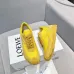 Vibrant Yellow Loewe Sneakers With Signature Bow Design And Retro Sporty Aesthetic Unisex Shoes #A30341