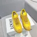 Vibrant Yellow Loewe Sneakers With Signature Bow Design And Retro Sporty Aesthetic Unisex Shoes #A30341