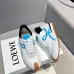 Stylish Loewe Sneakers With White Base Blue Accents And Signature Bow Design For Fashion Lovers Unisex Shoes #A30342