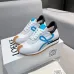Stylish Loewe Sneakers With White Base Blue Accents And Signature Bow Design For Fashion Lovers Unisex Shoes #A30342