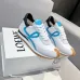 Stylish Loewe Sneakers With White Base Blue Accents And Signature Bow Design For Fashion Lovers Unisex Shoes #A30342
