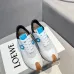 Stylish Loewe Sneakers With White Base Blue Accents And Signature Bow Design For Fashion Lovers Unisex Shoes #A30342
