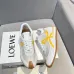 Chic Loewe Sneakers With Gray Base And Vibrant Yellow Bow Design For Trendy Outfits Unisex Shoes #A30343
