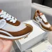 Chic Loewe Sneakers With Brown And White Tones And Signature Bow Like Accents Unisex Shoes #A30346