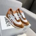 Chic Loewe Sneakers With Brown And White Tones And Signature Bow Like Accents Unisex Shoes #A30346