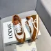 Chic Loewe Sneakers With Brown And White Tones And Signature Bow Like Accents Unisex Shoes #A30346