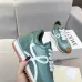Elegant Loewe Sneakers In Soft Green With Signature White Accents And Retro Inspired Design Unisex Shoes #A30347