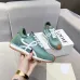 Elegant Loewe Sneakers In Soft Green With Signature White Accents And Retro Inspired Design Unisex Shoes #A30347