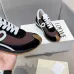 Stylish Loewe Sneakers With Brown Black And White Color Blocking And Signature Design Unisex Shoes #A30348
