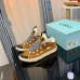 Fashionable Lanvin Sneakers In Brown With Distinctive Zigzag Laces And Retro Design Unisex Shoes #A30439