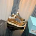 Fashionable Lanvin Sneakers In Brown With Distinctive Zigzag Laces And Retro Design Unisex Shoes #A30439