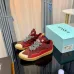 Chic Burgundy Lanvin Sneakers With Contrast Lacing And Retro Inspired Design #A30442