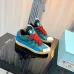 Stylish <b>Replica Lanvin Sneakers</b> With Blue And Green Tones And Unique Red Lacing Design #A30443