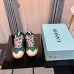 Chic Green <b>Replica Lanvin Sneakers</b> With Colorful Braided Laces And Retro Inspired Design Unisex Shoes #A30444