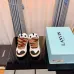 Eye Catching Lanvin Sneakers With Colorful Braided Laces And Chic Two Tone Design Unisex Shoes #A30446