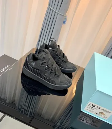 Sleek All Black Lanvin Sneakers Showcasing Timeless Design And Premium Craftsmanship #A30448