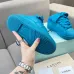 Lanvin Blue Low Top Sneakers With Quilted Design And Bow Laces Unisex Shoes #A43758