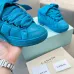 Lanvin Blue Low Top Sneakers With Quilted Design And Bow Laces Unisex Shoes #A43758