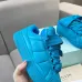 Lanvin Blue Low Top Sneakers With Quilted Design And Bow Laces Unisex Shoes #A43758
