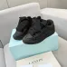 Lanvin Black Low Top Sneakers Quilted Design with Bow Accent Laces Unisex Shoes #A43759