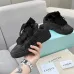 Lanvin Black Low Top Sneakers Quilted Design with Bow Accent Laces Unisex Shoes #A43759