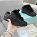 Lanvin Black Low Top Sneakers Quilted Design with Bow Accent Laces Unisex Shoes #A43759