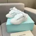 Lanvin White Low Top Sneakers Quilted Design with Bow Style Laces Unisex Shoes #A43760