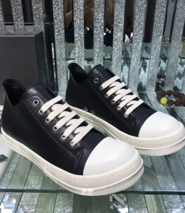 Sleek Black Rick Owens DRKSHDW Low - Top Sneakers With White Accents For Timeless Edge #A26927
