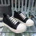 Sleek Black Rick Owens DRKSHDW Low - Top Sneakers With White Accents For Timeless Edge #A26927