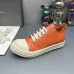Vibrant Orange Rick Owens DRKSHDW Low - Top Sneakers With White Accents For Bold Style #A26934