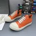 Vibrant Orange Rick Owens DRKSHDW Low - Top Sneakers With White Accents For Bold Style #A26934