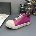 Chic Fuchsia Rick Owens DRKSHDW Low - Top Sneakers With White Accents For Modern Edge #A26935