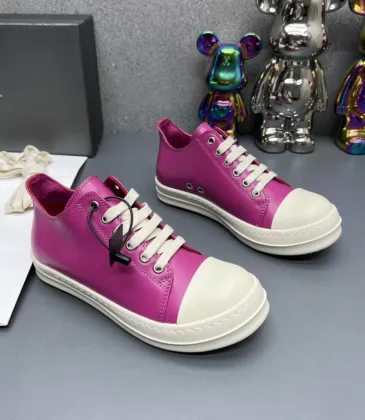 Chic Fuchsia Rick Owens DRKSHDW Low - Top Sneakers With White Accents For Modern Edge #A26935