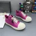 Chic Fuchsia Rick Owens DRKSHDW Low - Top Sneakers With White Accents For Modern Edge #A26935