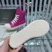 Bold Fuchsia Rick Owens DRKSHDW High - Top Boots With White Accents For Avant - Garde Fashion #A26938