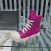 Bold Fuchsia Rick Owens DRKSHDW High - Top Boots With White Accents For Avant - Garde Fashion #A26938