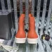 Vibrant Orange Rick Owens DRKSHDW High - Top Boots With White Accents For Bold Style #A26939