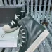 Sophisticated Dark Green Rick Owens DRKSHDW High - Top Boots with White Accents for Bold Style #A26941